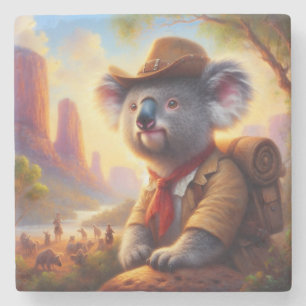 Koala Explorer Stone Coaster