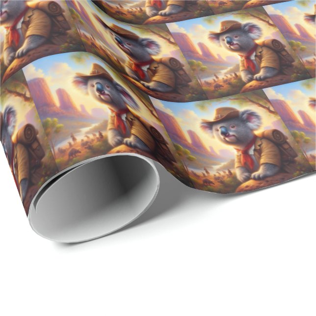 Koala Explorer Wrapping Paper (Roll Corner)