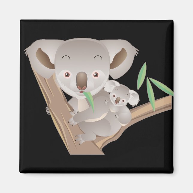 Koala Family Magnet (Front)