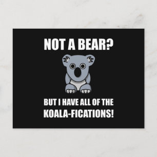 Koala Fications Postcard