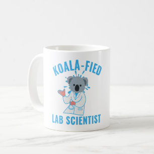 KOALA-FIED LAB SCIENTIST - KOALA LAB TECH COFFEE MUG