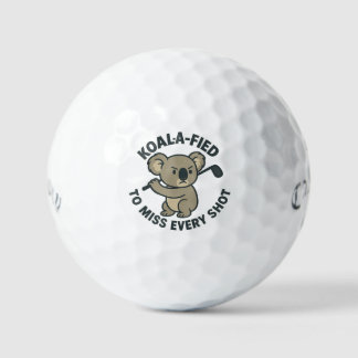 Koala-Fied to Miss Every Shot Golf Ball