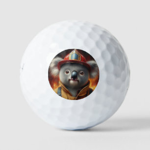 Koala Firefighter Golf Balls