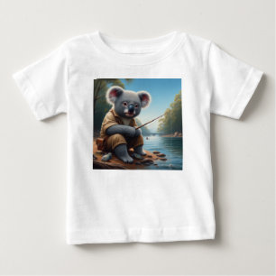 Koala Fishing Baby T-Shirt