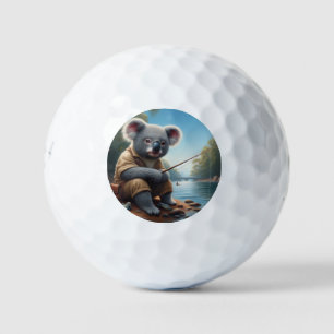 Koala Fishing Golf Balls