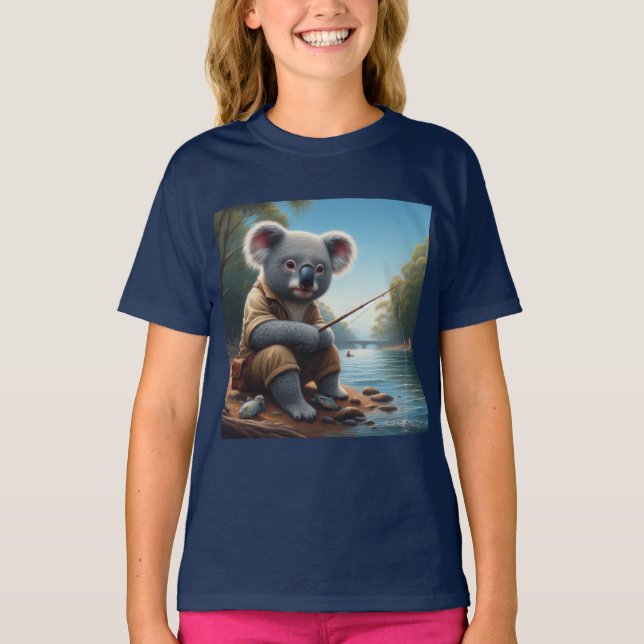 Koala Fishing T-Shirt (Front)