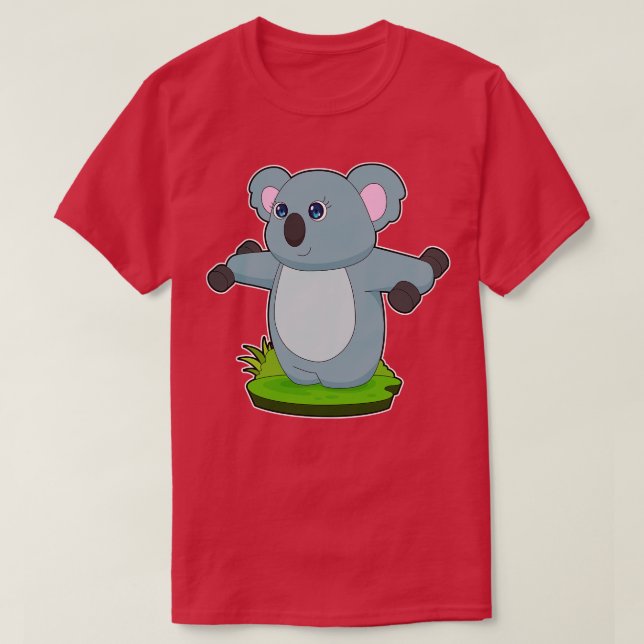 Koala Fitness Dumbbells T-Shirt (Design Front)