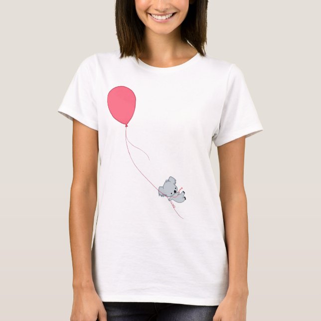 Koala Floating Away T-Shirt (Front)