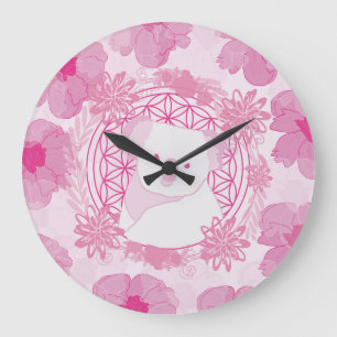Koala Flower of life Large Clock