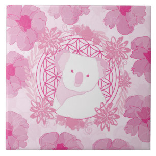 Koala Flower of life Tile
