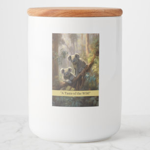 Koala Forest Dreams, custom Food Label