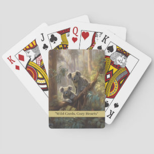 Koala Forest Dreams, custom  Playing Cards