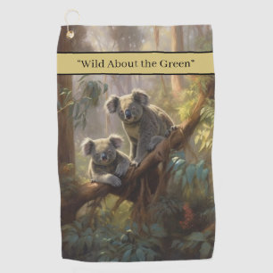 Koala Forest Dreams customizable Golf Towel