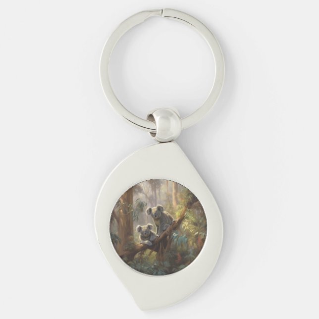 Koala Forest Dreams Key Ring (Front)