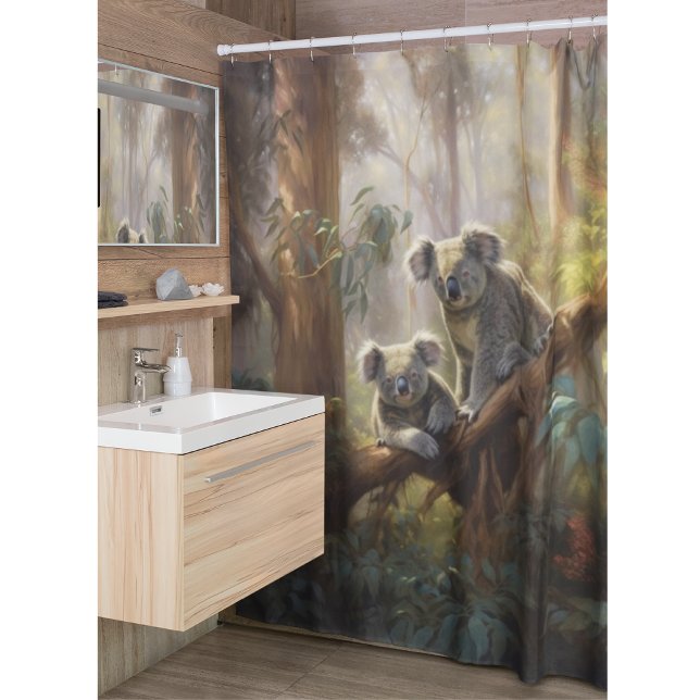 Koala Forest Dreams Shower Curtain (Creator Uploaded)