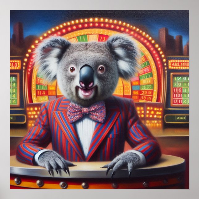 Koala Game Show Host Poster (Front)