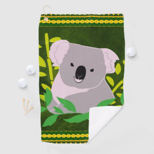 koala golf towel