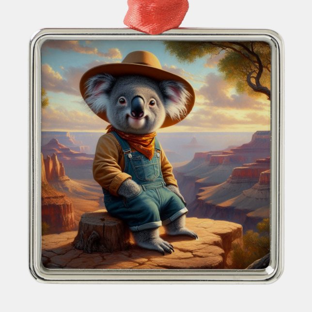 Koala Grand Canyon Metal Tree Decoration (Front)