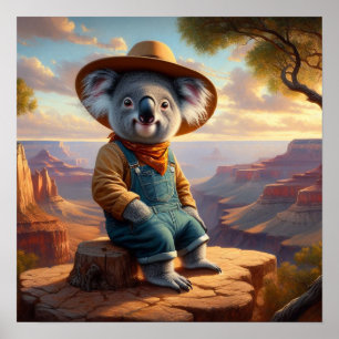 Koala Grand Canyon Poster