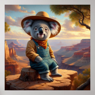 Koala Grand Canyon Poster