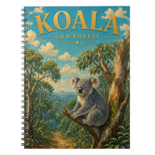 Koala Gum Forest Watercolor GeoSaga Notebook