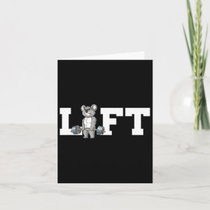 Koala Gym Weight Training Lift Deadlift Card