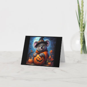 Koala Halloween Costume Card