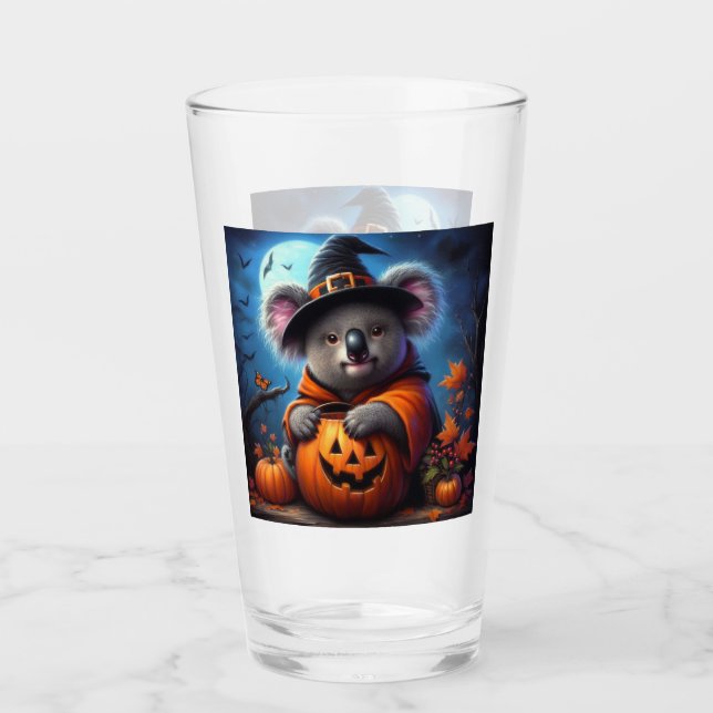 Koala Halloween Costume Glass (Front)