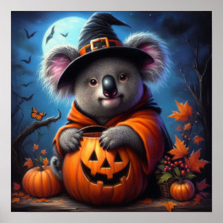 Koala Halloween Costume Poster