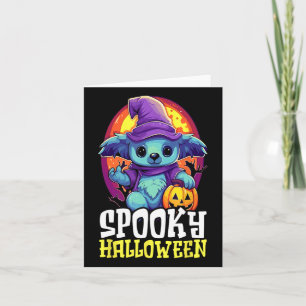 Koala Halloween Scary Trick Or Treat Spooky Koala Card