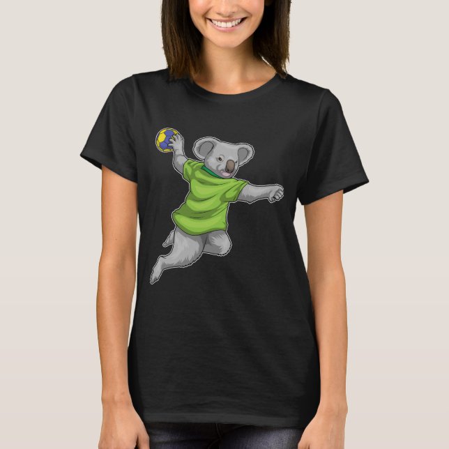 Koala Handball player Handball T-Shirt (Front)