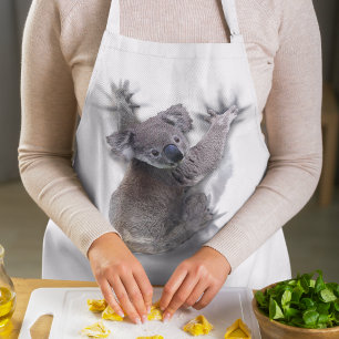 Koala Hang On Back Cute Bear Australia Animal Apron