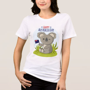 Koala Happy Australia Day   Holidays Tri-Blend Shirt