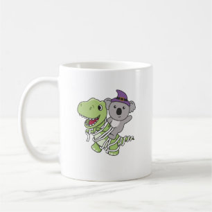 Koala Happy Halloween T-rex Mummy Costume Coffee Mug