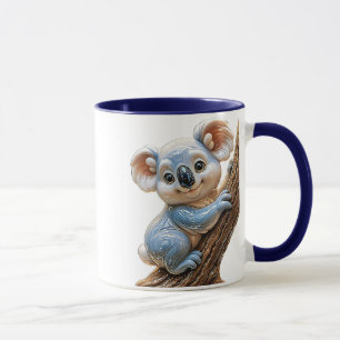 Koala happy on trunk mug