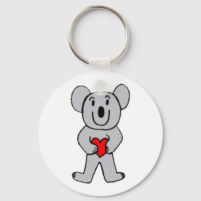 Koala in Love Keychain (Front)