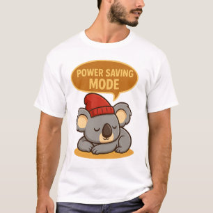 Koala in Power Saving Mode – Funny Relaxed Animal  T-Shirt