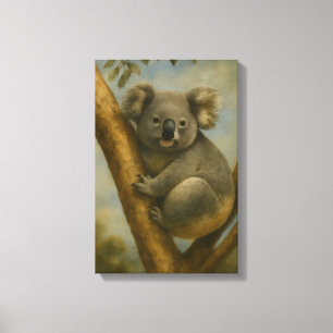 Koala in Quiet Light Canvas Print