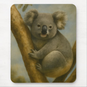 Koala in Quiet Light Mouse Mat