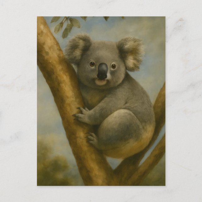 Koala in Quiet Light Postcard (Front)