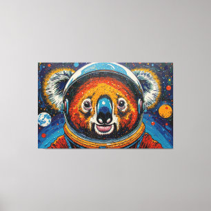 KOALA IN SPACE-2 CANVAS PRINT