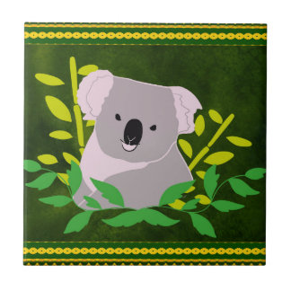 Koala in the Jungle Tile