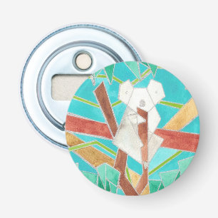 Koala in Tree Original Abstract Art Bottle Opener