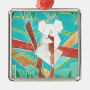 Koala in Tree Original Abstract Art Metal Tree Decoration