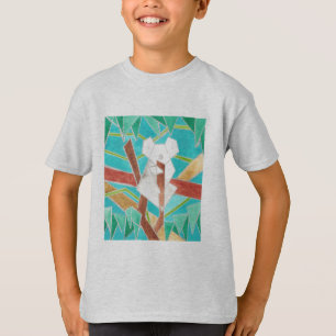 Koala in Tree Original Abstract Art T-Shirt
