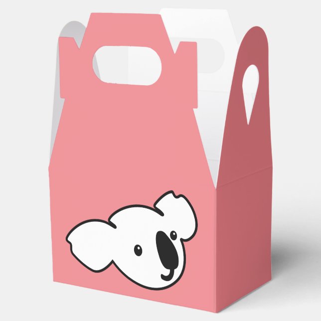 Koala Jo Handle Gift Box, Your Colours Favour Box (Opened)