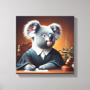 Koala Judge Canvas Print