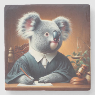 Koala Judge Stone Coaster
