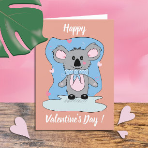 Koala Kid Valentine's Day Card
