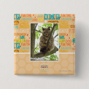 Koala Kitteh 15 Cm Square Badge